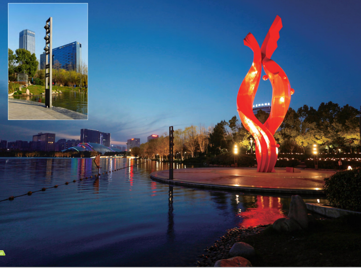 三亞商業(yè)綠化智慧路燈